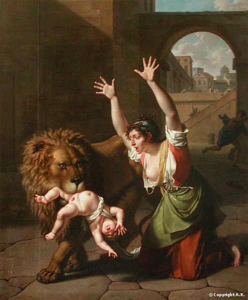 Nicolas-Andre Monsiau Le Lion de Florence